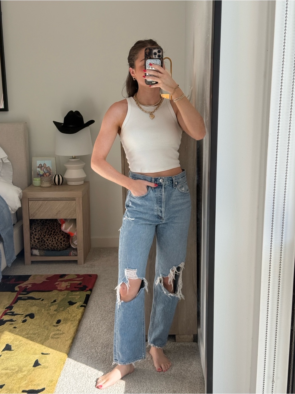 AGOLDE 90's Mid Rise Loose Fit
Jeans Fall Out